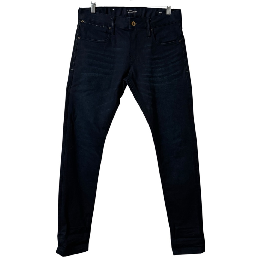 Scotch & Soda Tye Slim Fit Jeans Dark Coated Denim Mens 29 casual preppy hipster